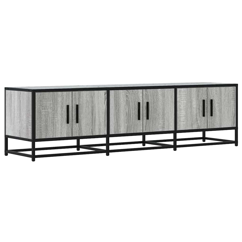 vidaXL Dulap TV, gri sonoma, 150x35x41 cm, lemn prelucrat și metal