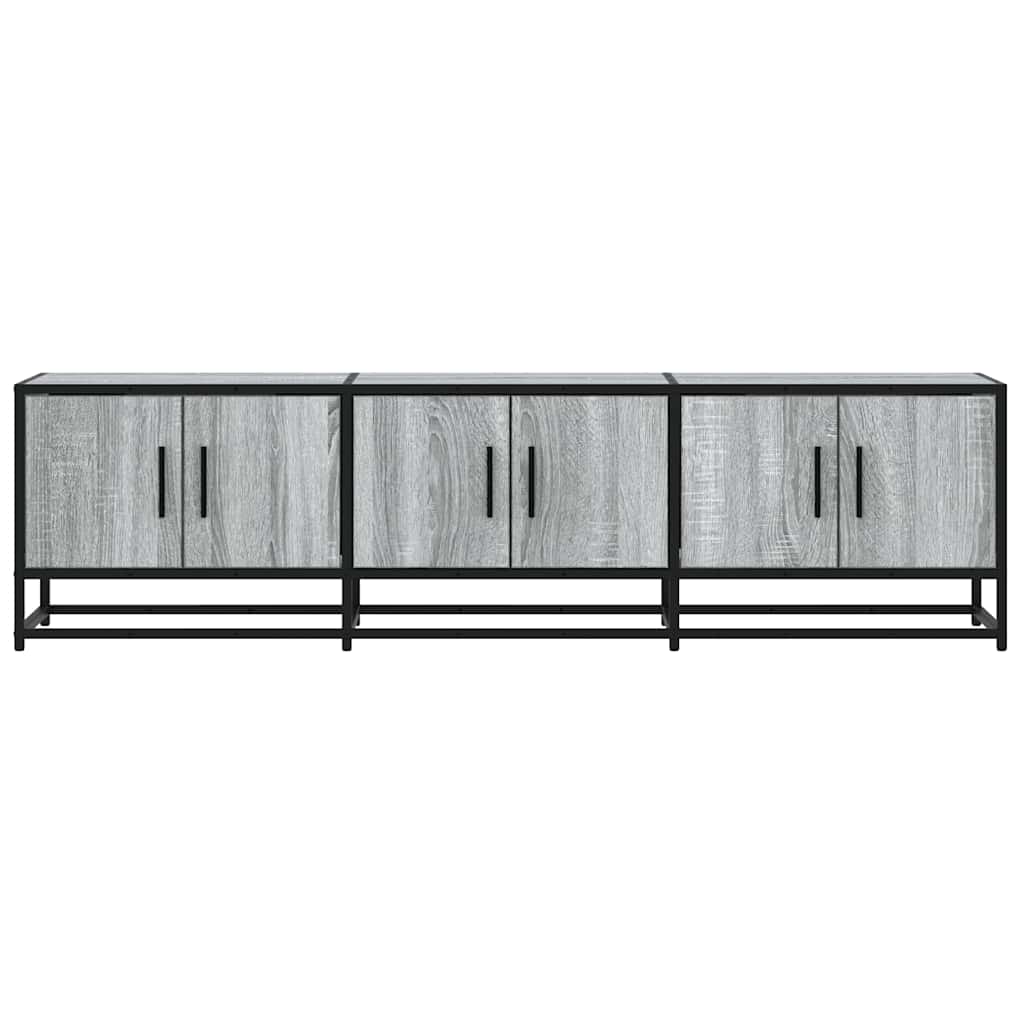 vidaXL Dulap TV, gri sonoma, 150x35x41 cm, lemn prelucrat și metal