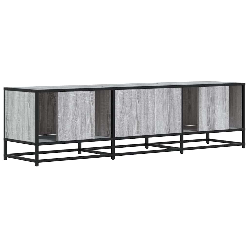 vidaXL Dulap TV, gri sonoma, 150x35x41 cm, lemn prelucrat și metal