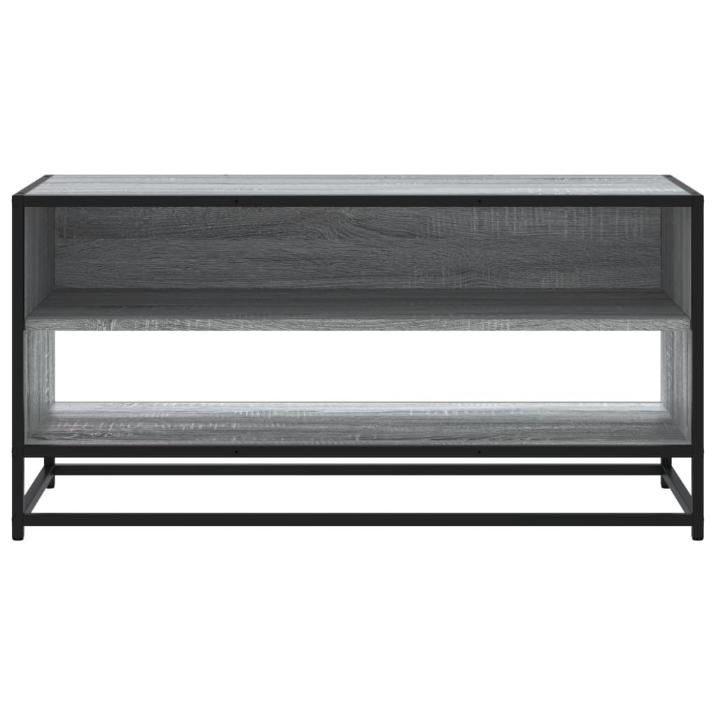 vidaXL Dulap TV, gri sonoma, 91x40x46 cm, lemn prelucrat și metal