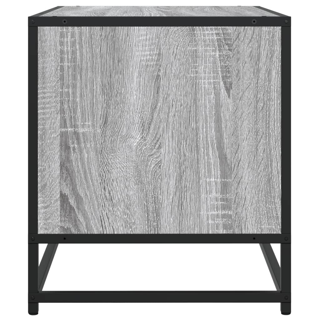 vidaXL Dulap TV, gri sonoma, 91x40x46 cm, lemn prelucrat și metal
