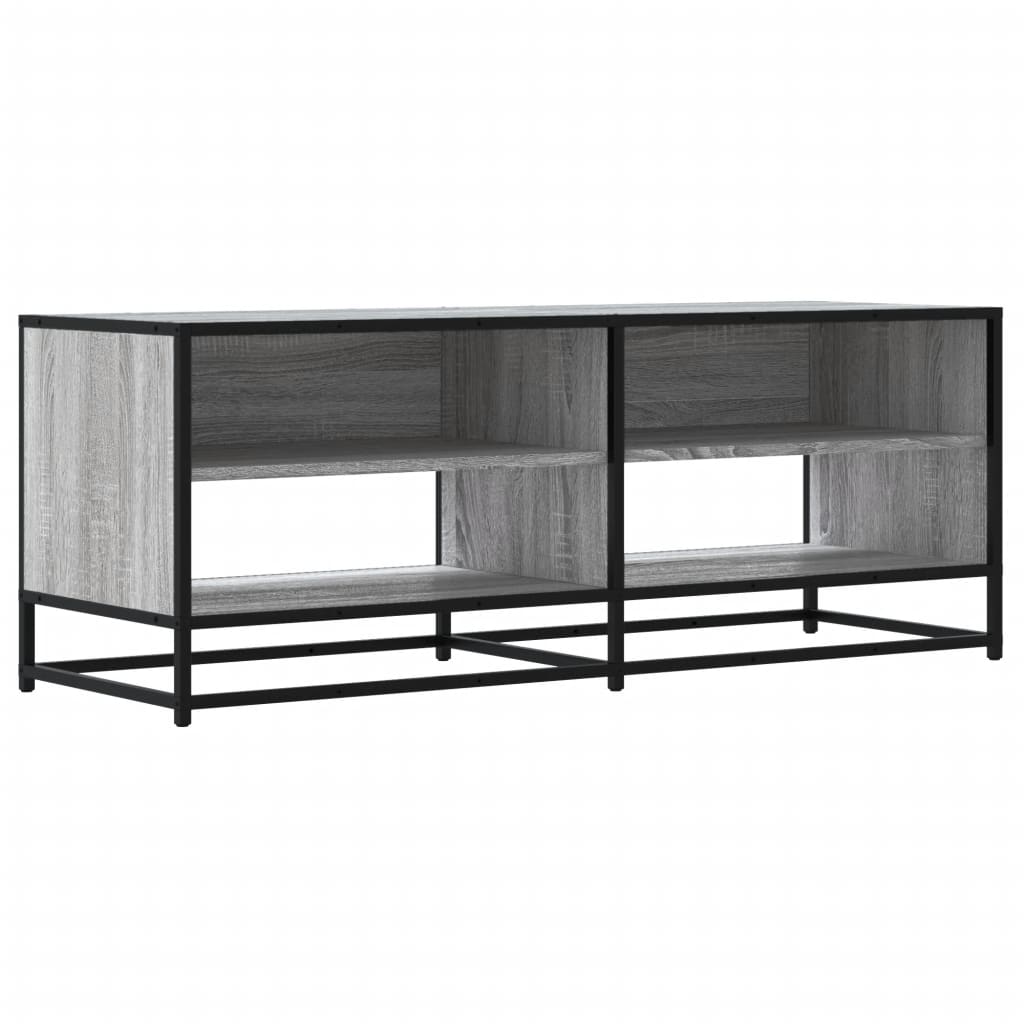 vidaXL Dulap TV, gri sonoma, 120,5x40x46 cm, lemn prelucrat și metal