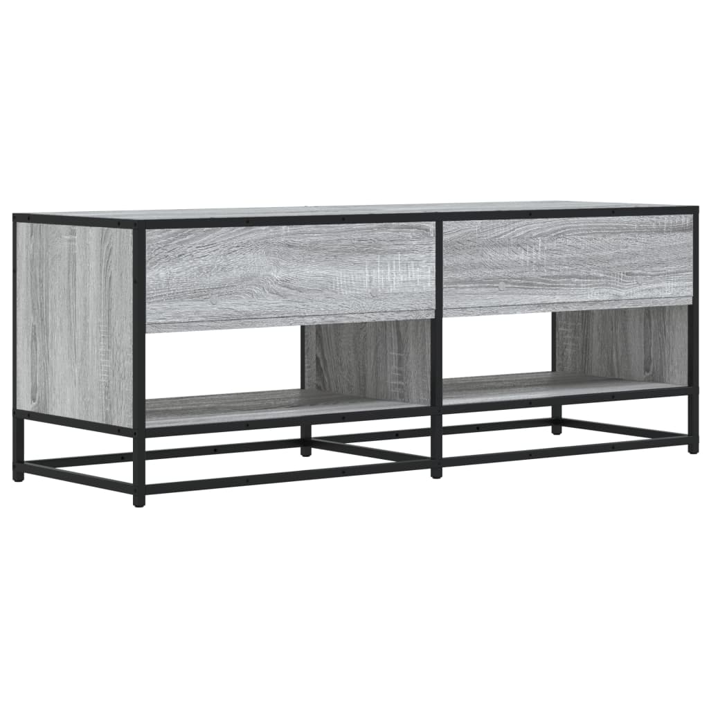 vidaXL Dulap TV, gri sonoma, 120,5x40x46 cm, lemn prelucrat și metal