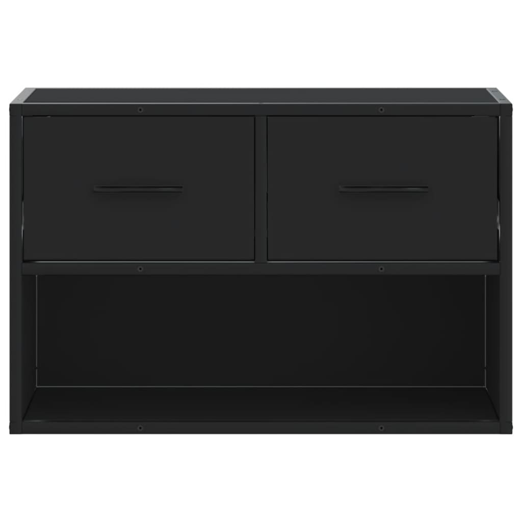 vidaXL Dulap TV, negru, 60x31x39,5 cm, lemn prelucrat și metal vidaXL Dulap TV, negru, 60x31x39,5 cm, lemn prelucrat și metal