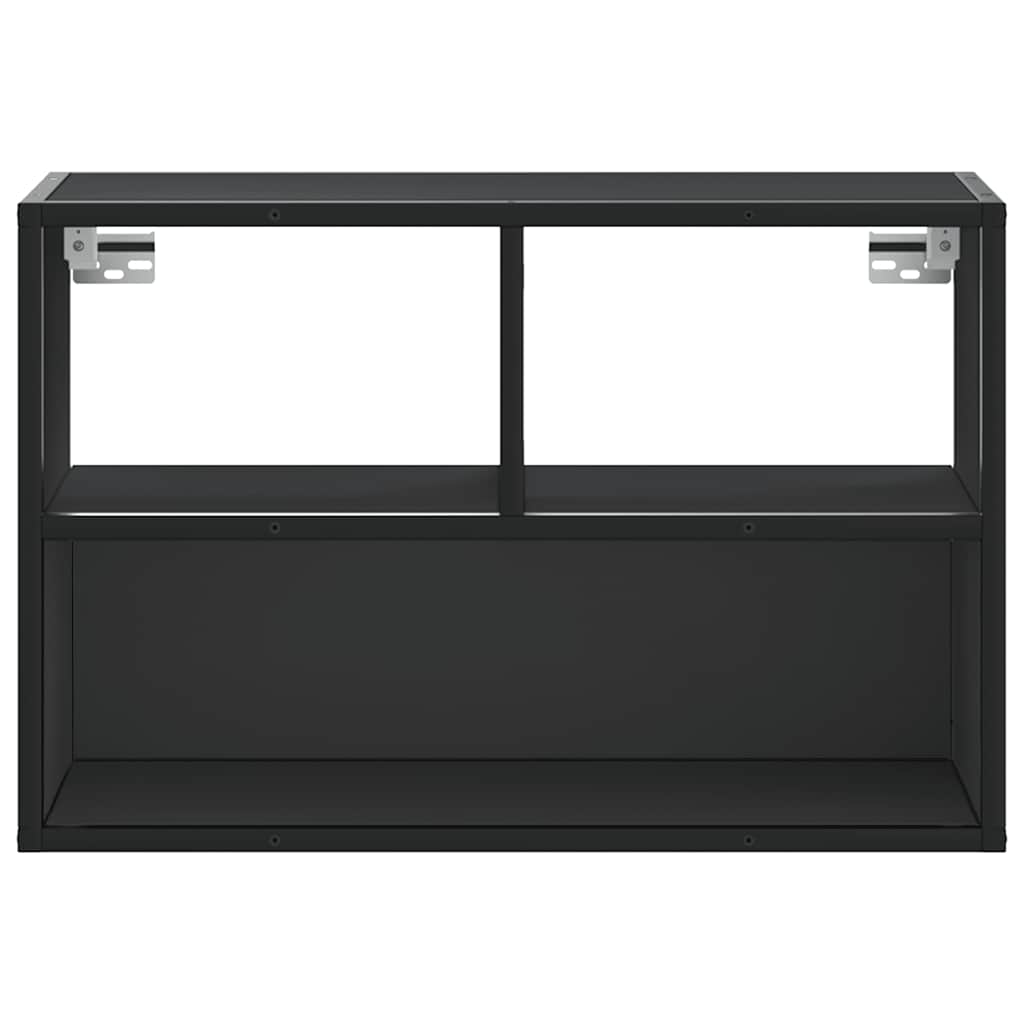 vidaXL Dulap TV, negru, 60x31x39,5 cm, lemn prelucrat și metal vidaXL Dulap TV, negru, 60x31x39,5 cm, lemn prelucrat și metal