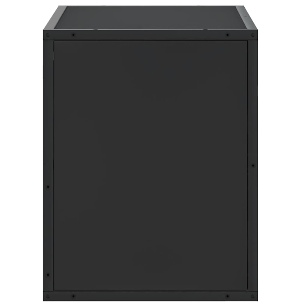 vidaXL Dulap TV, negru, 60x31x39,5 cm, lemn prelucrat și metal vidaXL Dulap TV, negru, 60x31x39,5 cm, lemn prelucrat și metal