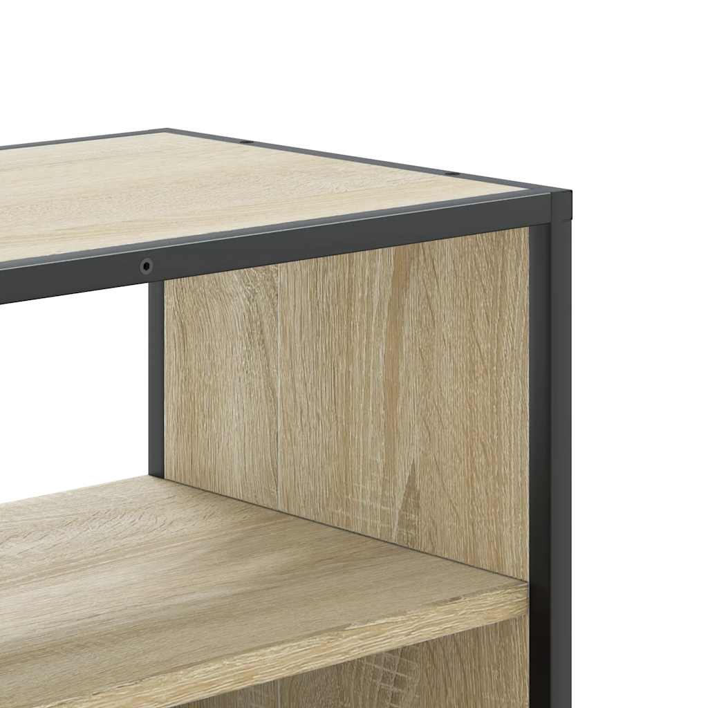 vidaXL Dulap TV, stejar sonoma, 60x31x39,5cm, lemn prelucrat și metal vidaXL Dulap TV, stejar sonoma, 60x31x39,5cm, lemn prelucrat și metal