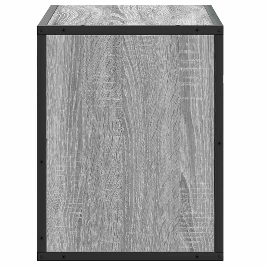 vidaXL Dulap TV, gri sonoma, 60x31x39,5 cm, lemn prelucrat și metal