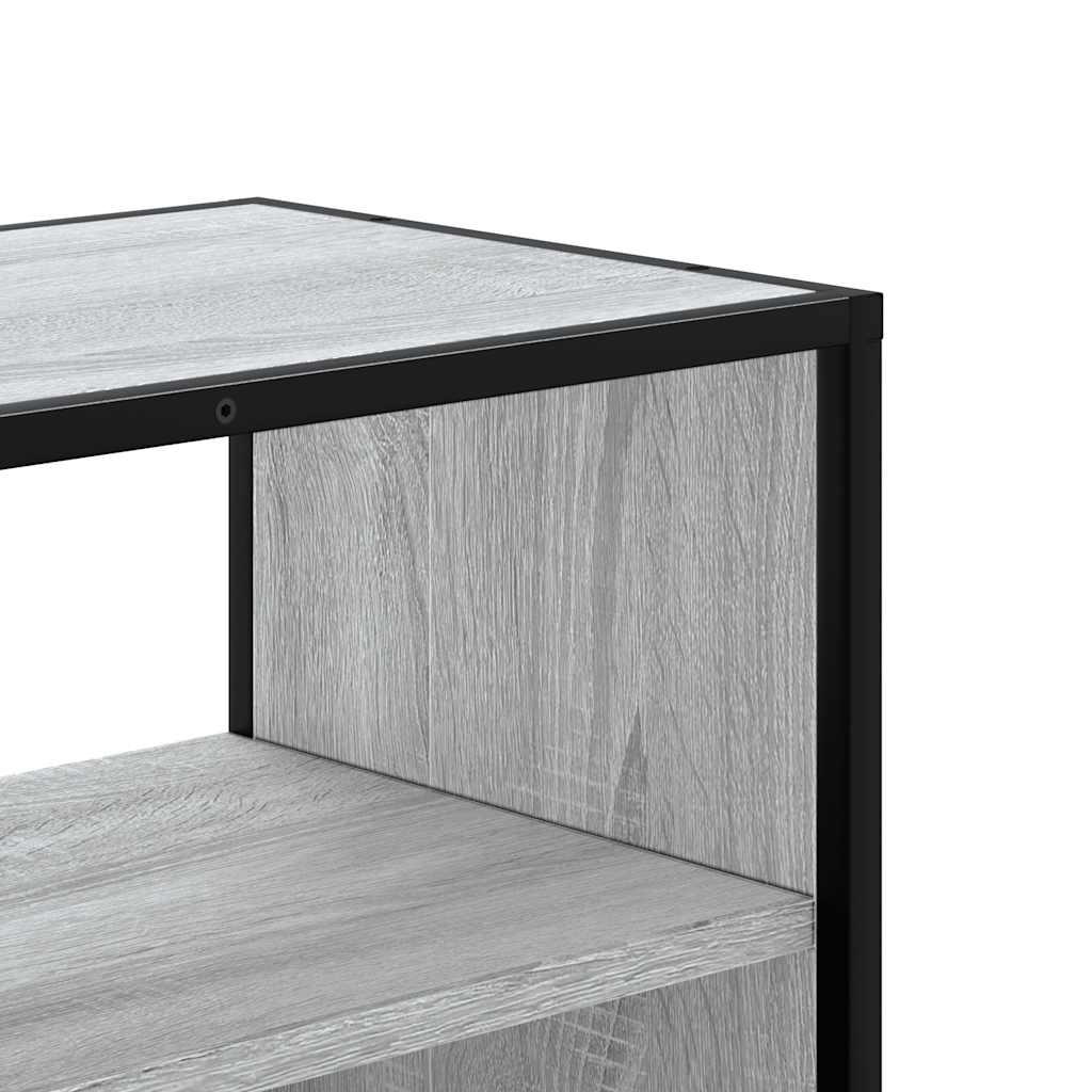 vidaXL Dulap TV, gri sonoma, 60x31x39,5 cm, lemn prelucrat și metal