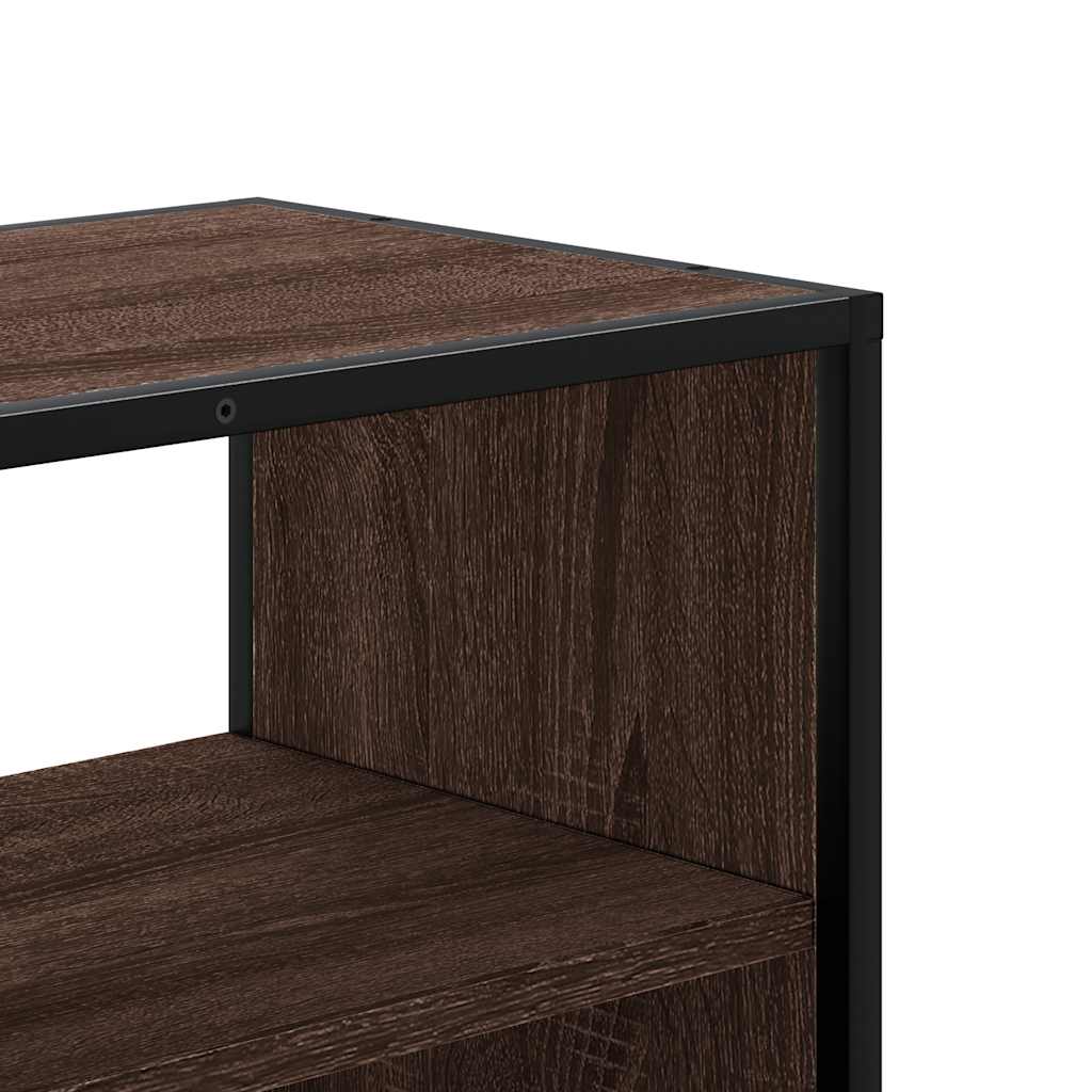 vidaXL Dulap TV, stejar maro, 60x31x39,5 cm, lemn prelucrat și metal vidaXL Dulap TV, stejar maro, 60x31x39,5 cm, lemn prelucrat și metal