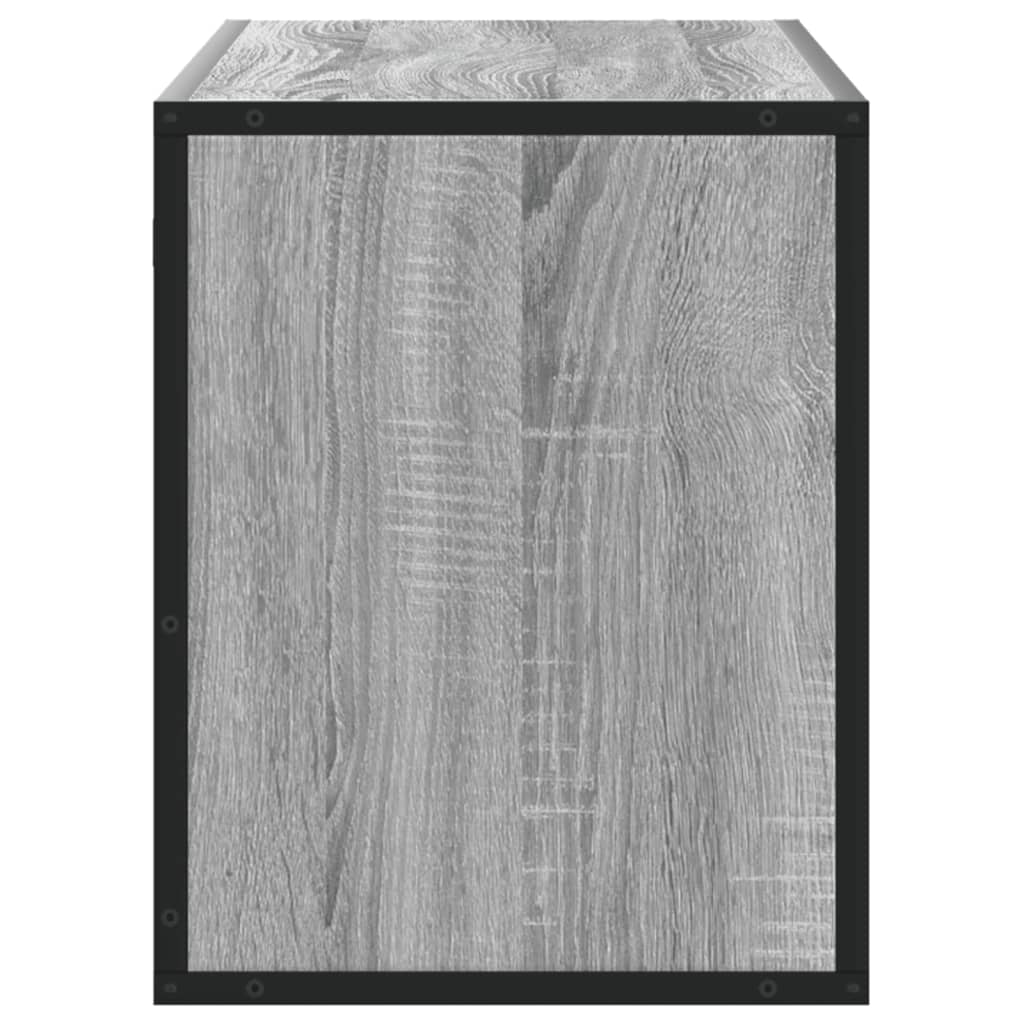 vidaXL Dulap TV, gri sonoma, 100x31x39,5 cm, lemn prelucrat și metal