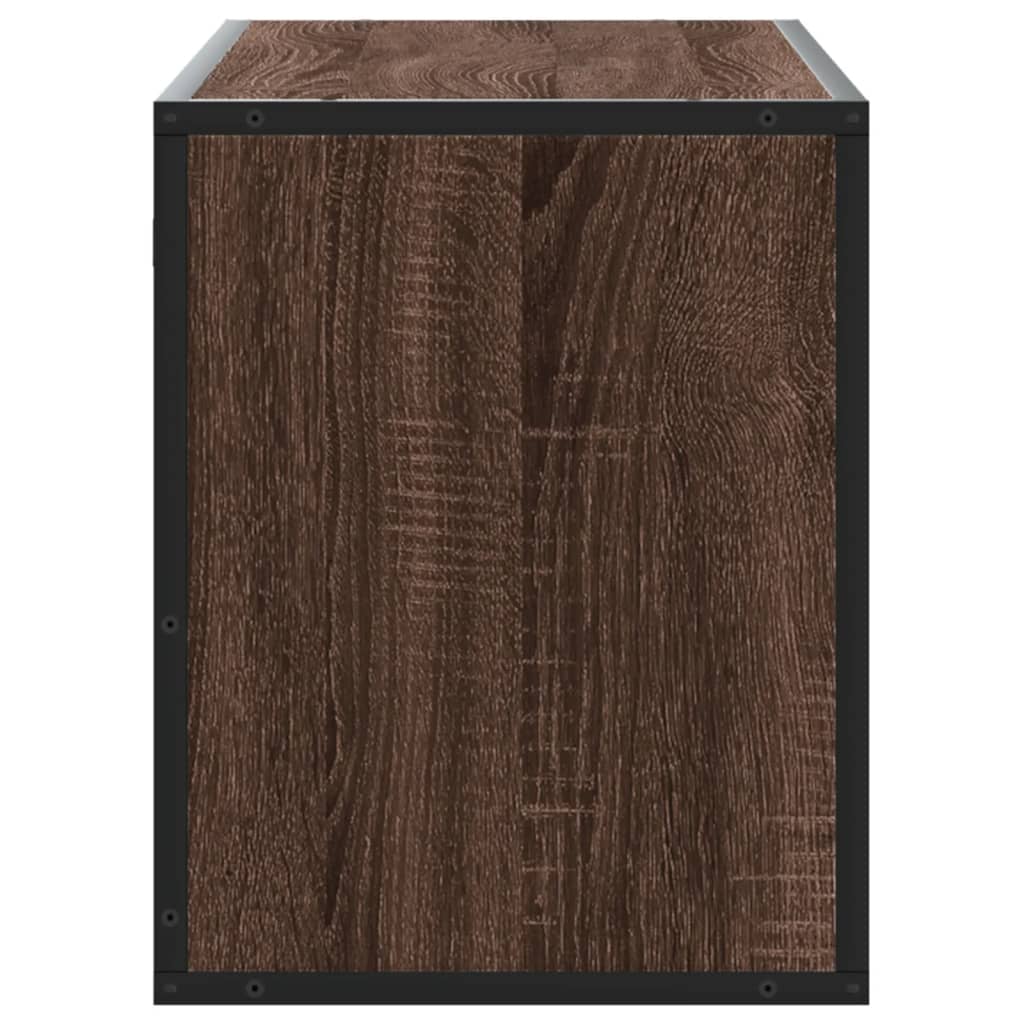 vidaXL Dulap TV, stejar maro, 100x31x39,5 cm, lemn prelucrat și metal vidaXL Dulap TV, stejar maro, 100x31x39,5 cm, lemn prelucrat și metal