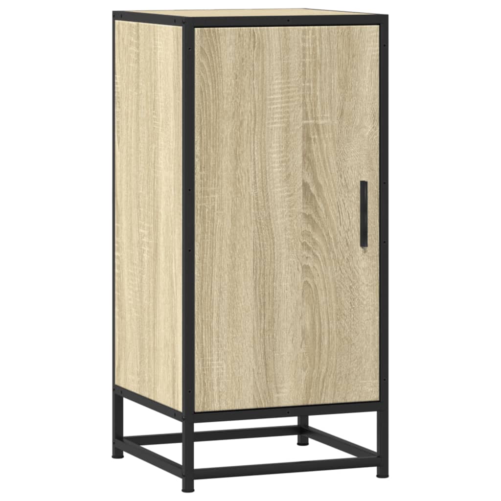 vidaXL Dulap, stejar sonoma, 35,5x35x76 cm, lemn prelucrat și metal