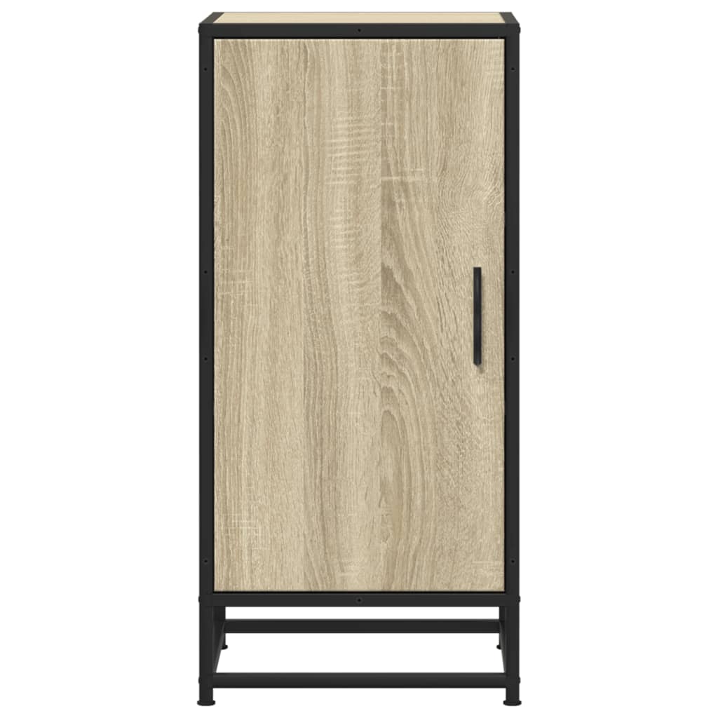 vidaXL Dulap, stejar sonoma, 35,5x35x76 cm, lemn prelucrat și metal