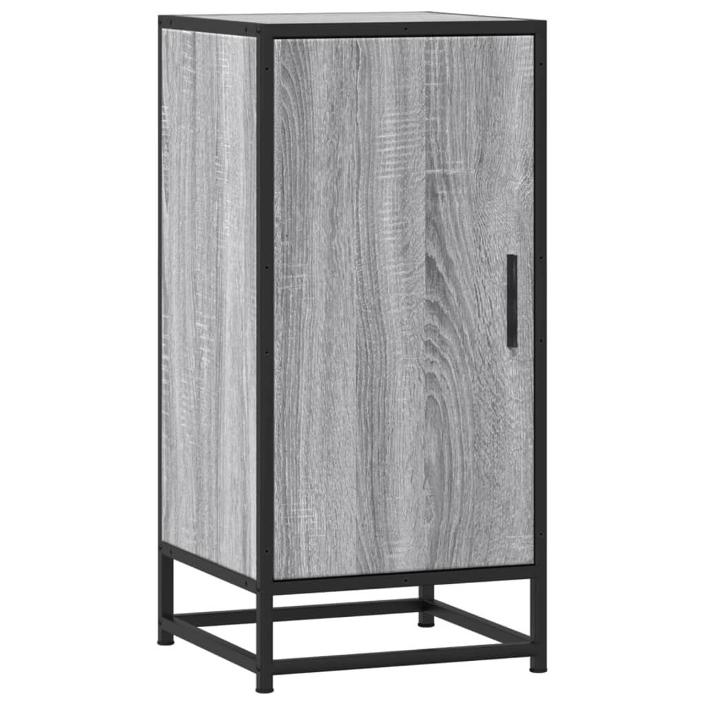 vidaXL Dulap, gri sonoma, 35,5x35x76 cm, lemn prelucrat și metal