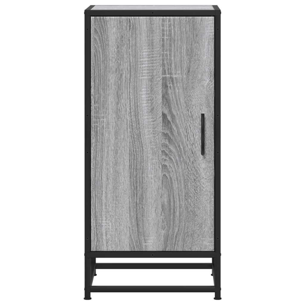vidaXL Dulap, gri sonoma, 35,5x35x76 cm, lemn prelucrat și metal