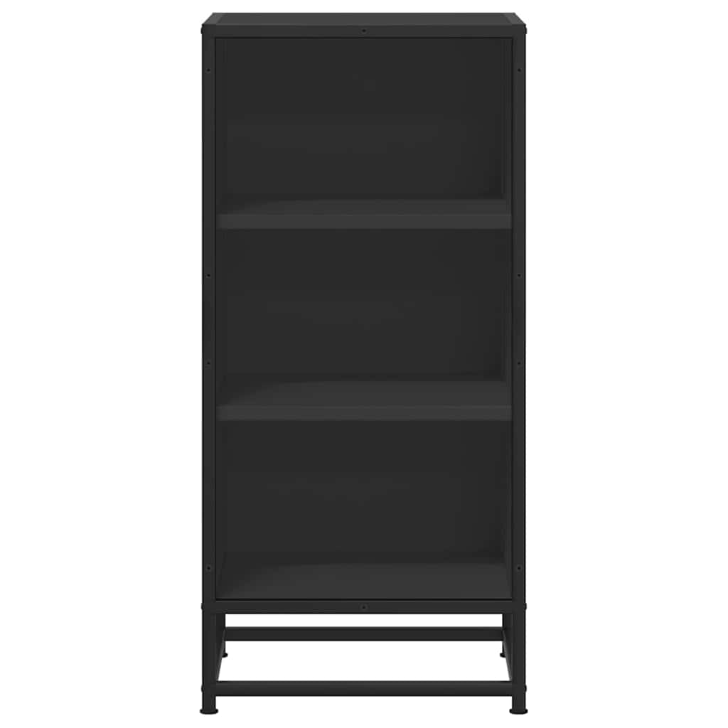 vidaXL Dulap, negru, 35,5x35x76 cm, lemn prelucrat și metal