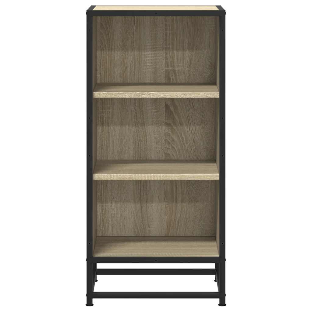vidaXL Dulap, stejar sonoma, 35,5x35x76 cm, lemn prelucrat și metal