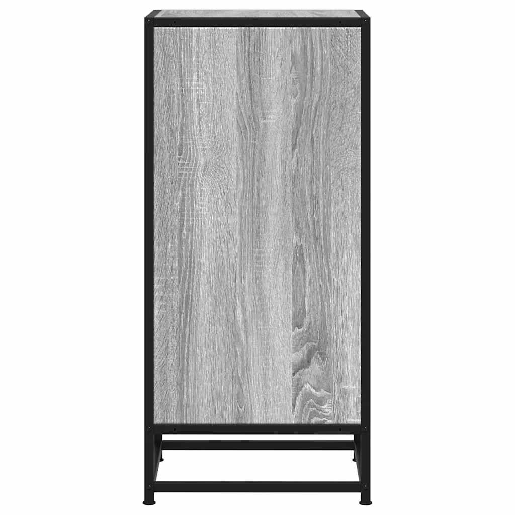 vidaXL Dulap, gri sonoma, 35,5x35x76 cm, lemn prelucrat și metal vidaXL Dulap, gri sonoma, 35,5x35x76 cm, lemn prelucrat și metal