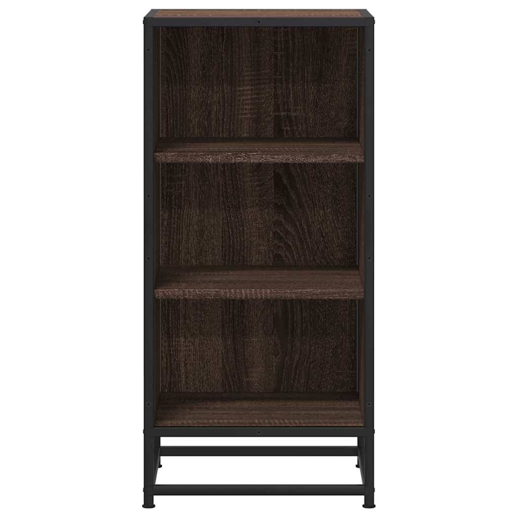 vidaXL Dulap, stejar maro, 35,5x35x76 cm, lemn prelucrat și metal