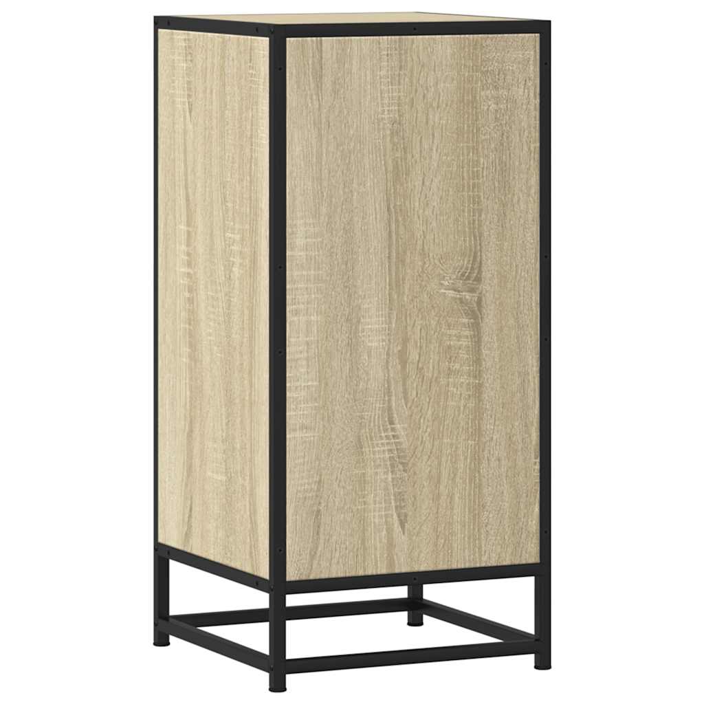 vidaXL Dulap, stejar sonoma, 35,5x35x76 cm, lemn prelucrat și metal