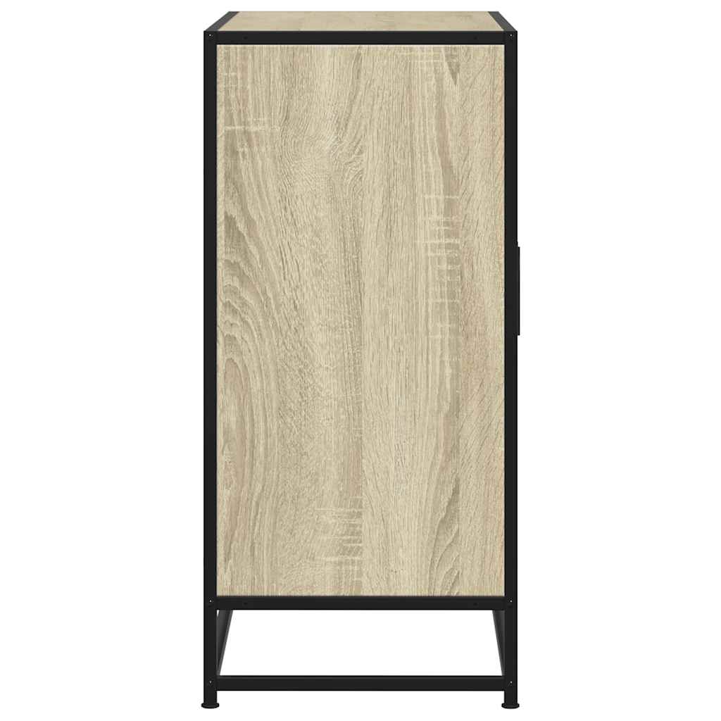 vidaXL Dulap, stejar sonoma, 68x35x76 cm, lemn prelucrat și metal