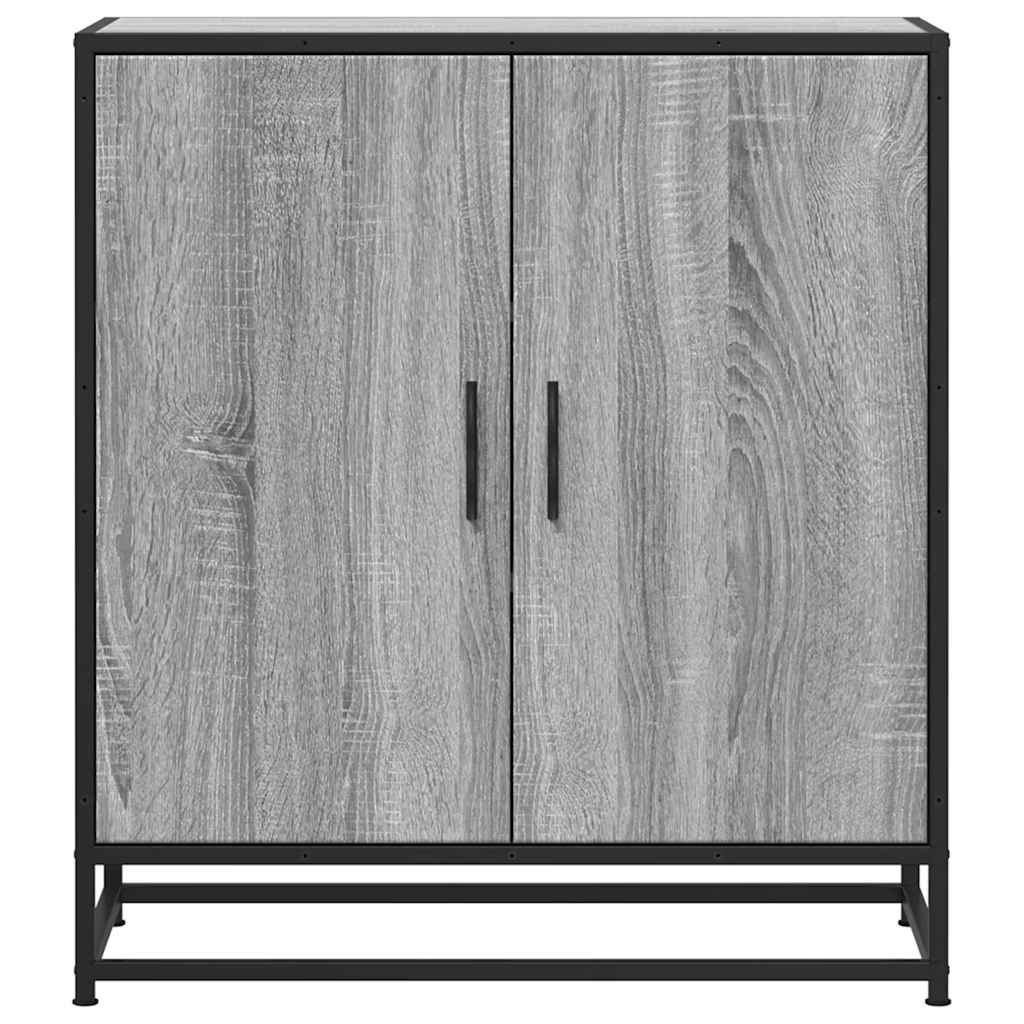 vidaXL Dulap, gri sonoma, 68x35x76 cm, lemn prelucrat și metal