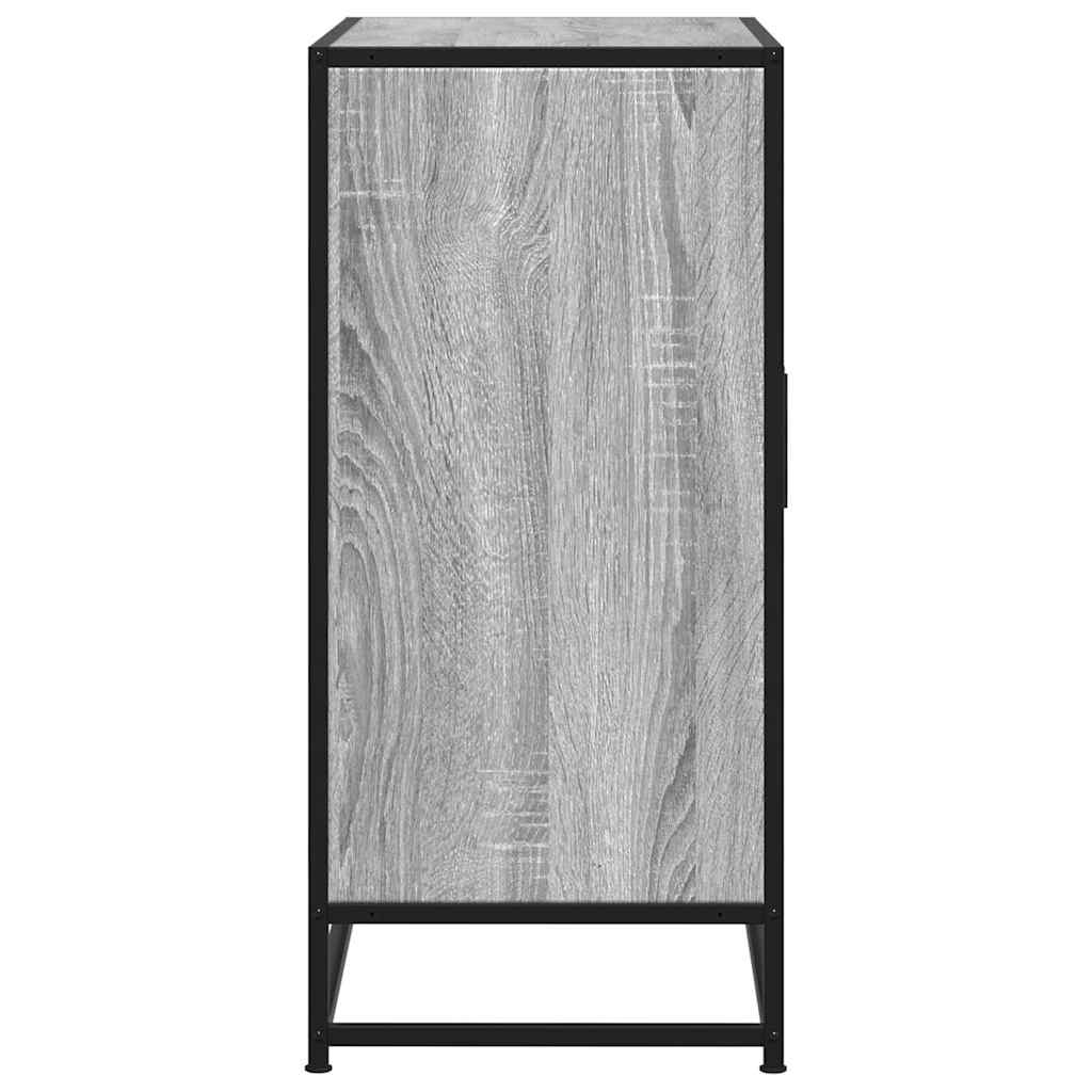 vidaXL Dulap, gri sonoma, 68x35x76 cm, lemn prelucrat și metal
