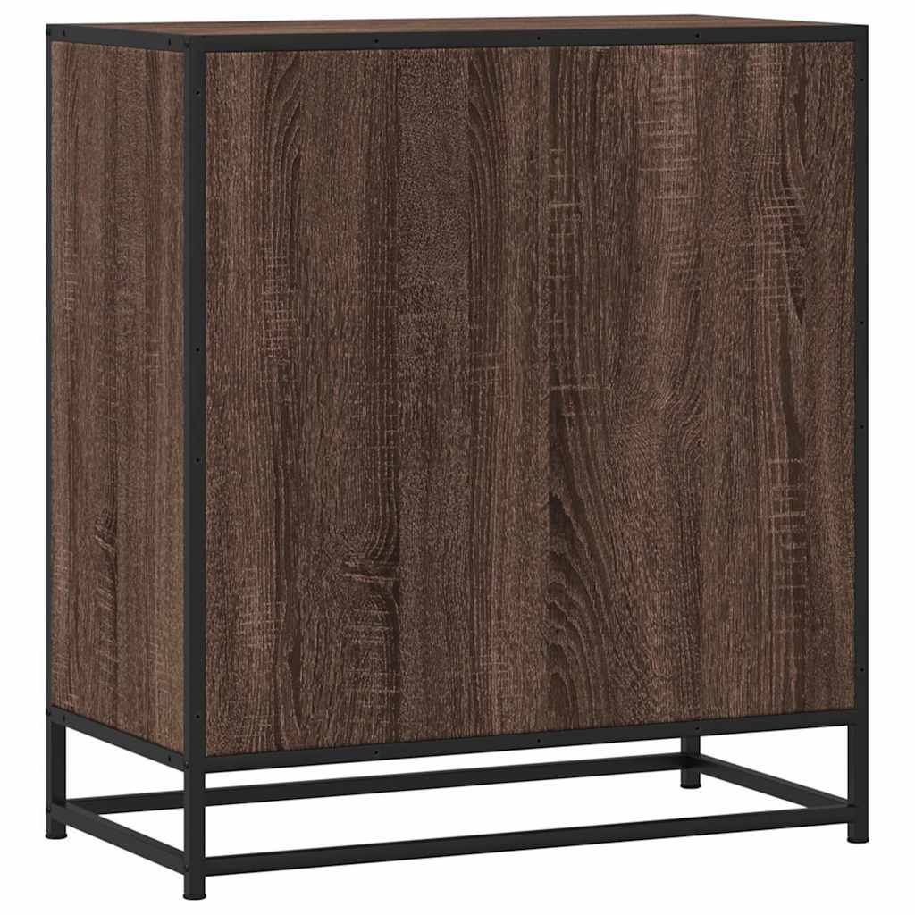 vidaXL Dulap, stejar maro, 68x35x76 cm, lemn prelucrat și metal