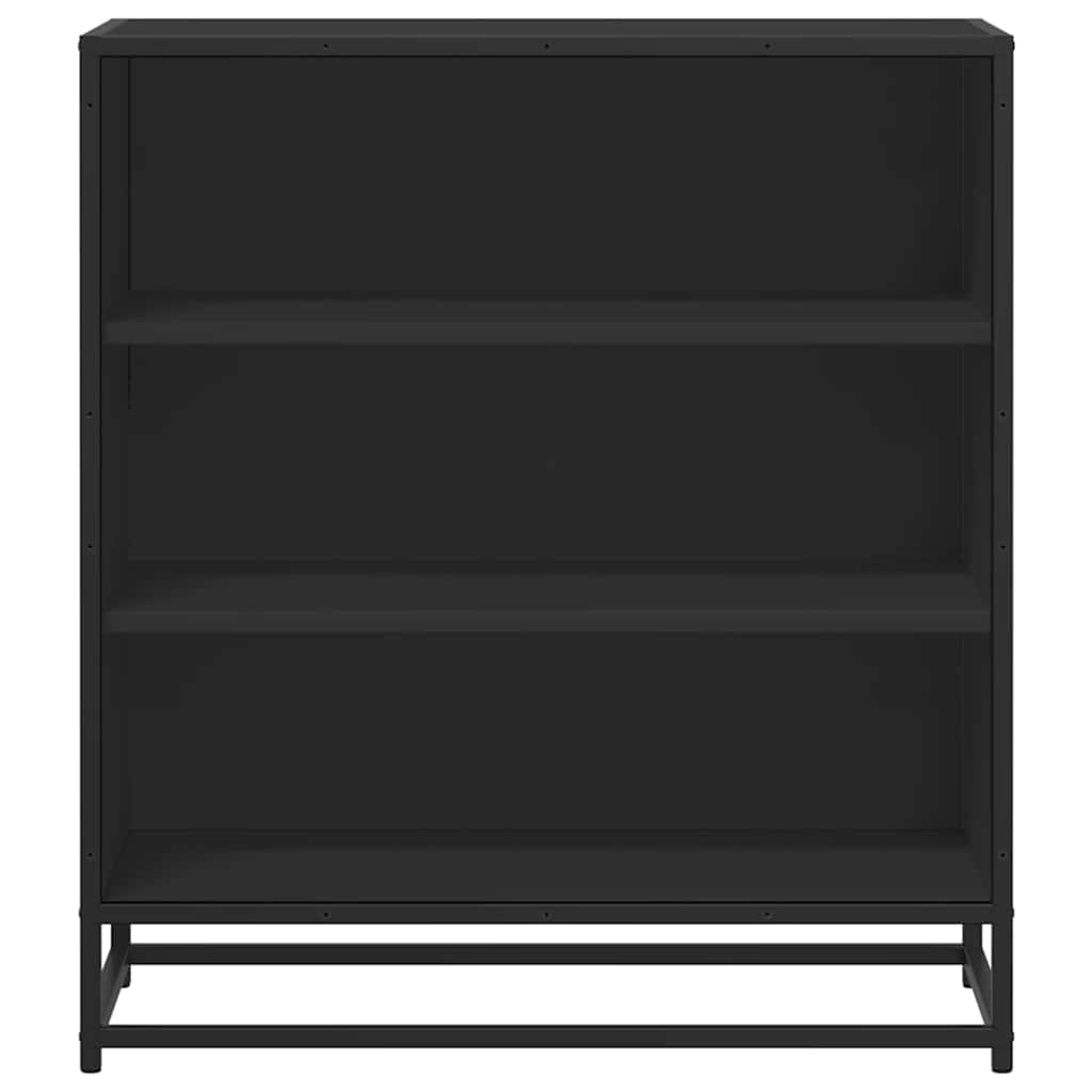 vidaXL Dulap, negru, 68x35x76 cm, lemn prelucrat și metal