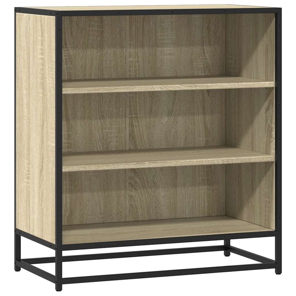 vidaXL Dulap, stejar sonoma, 68x35x76 cm, lemn prelucrat și metal