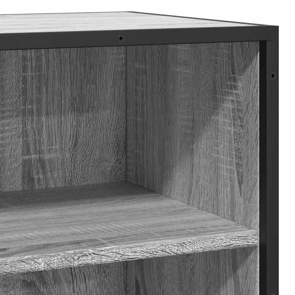 vidaXL Dulap, gri sonoma, 68x35x76 cm, lemn prelucrat și metal