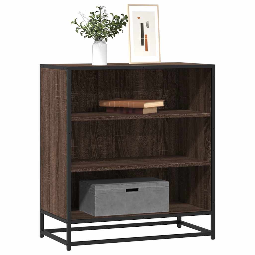vidaXL Dulap, stejar maro, 68x35x76 cm, lemn prelucrat și metal