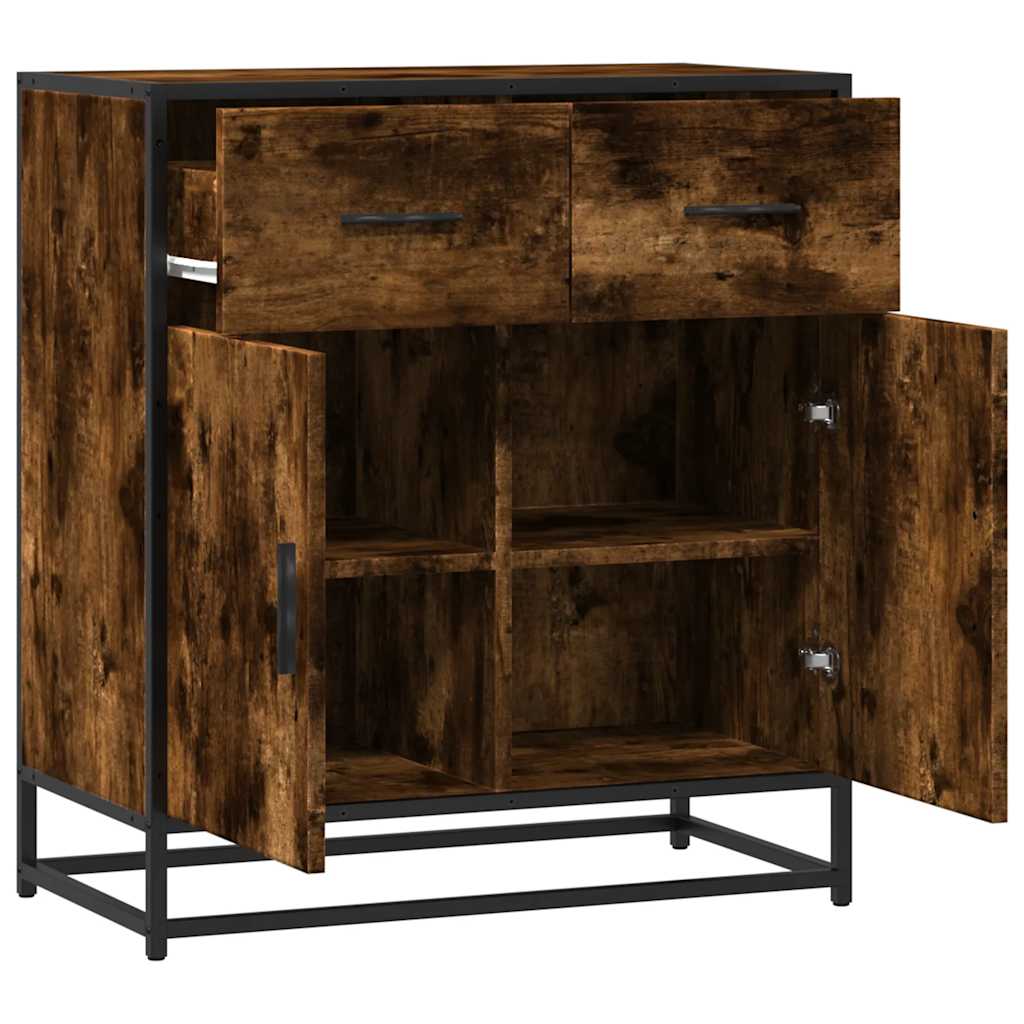 vidaXL Bufetă Stejar afumat 68x35x76 cm Lemn prelucrat
