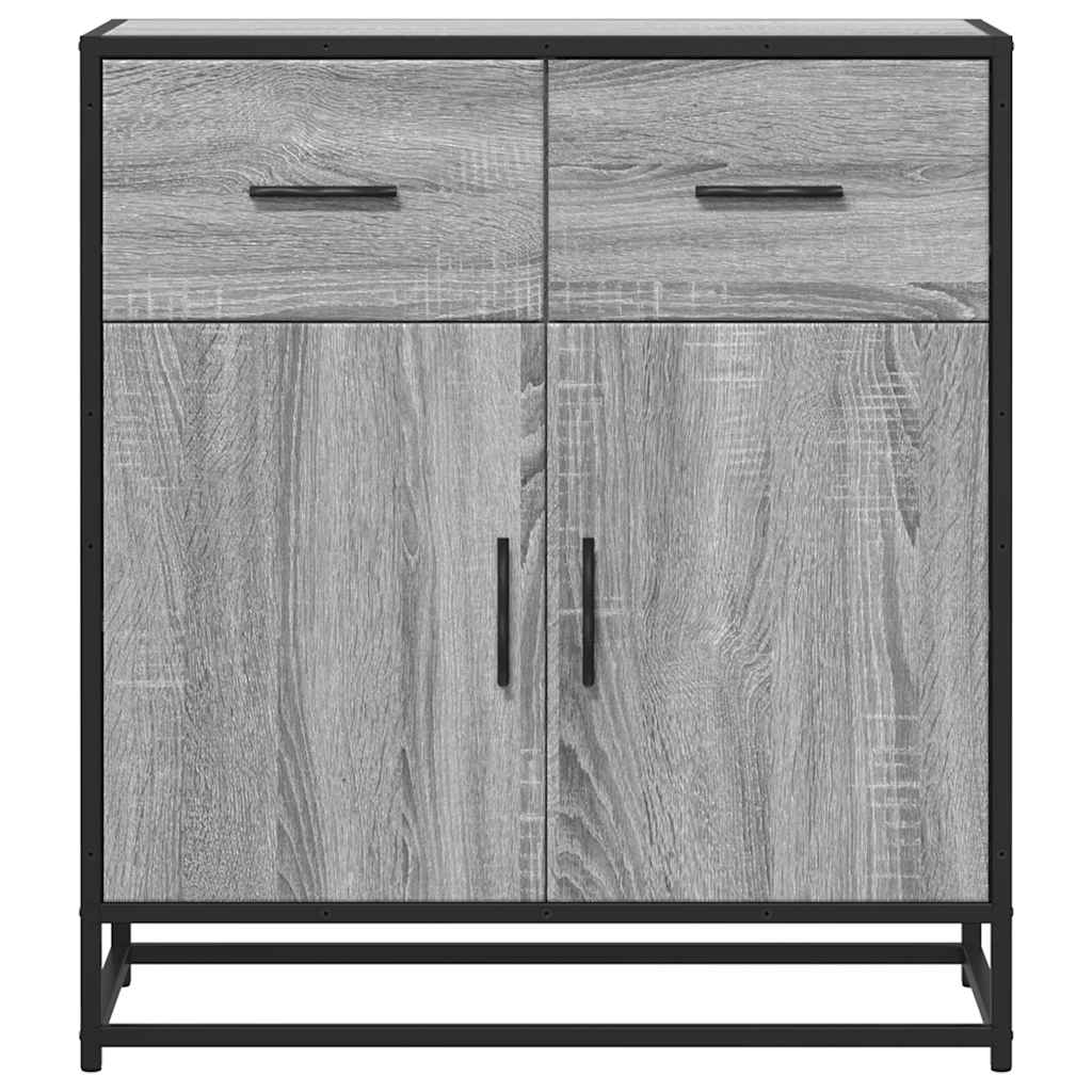 vidaXL Bufetă gri Sonoma 68x35x76 cm din lemn prelucrat