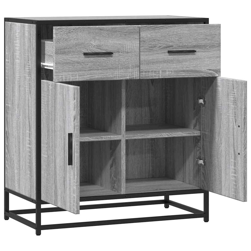 vidaXL Bufetă gri Sonoma 68x35x76 cm din lemn prelucrat
