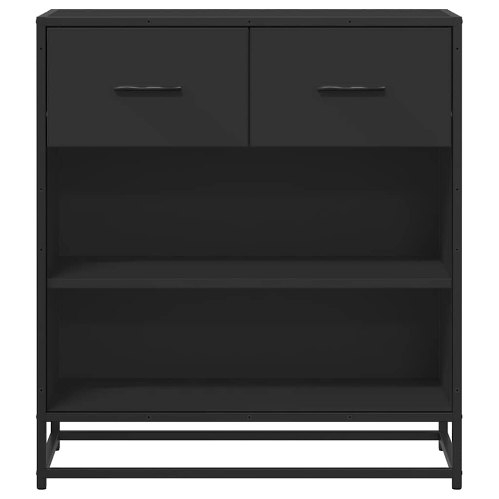 vidaXL Bufetă neagră 68x35x76 cm lemn prelucrat