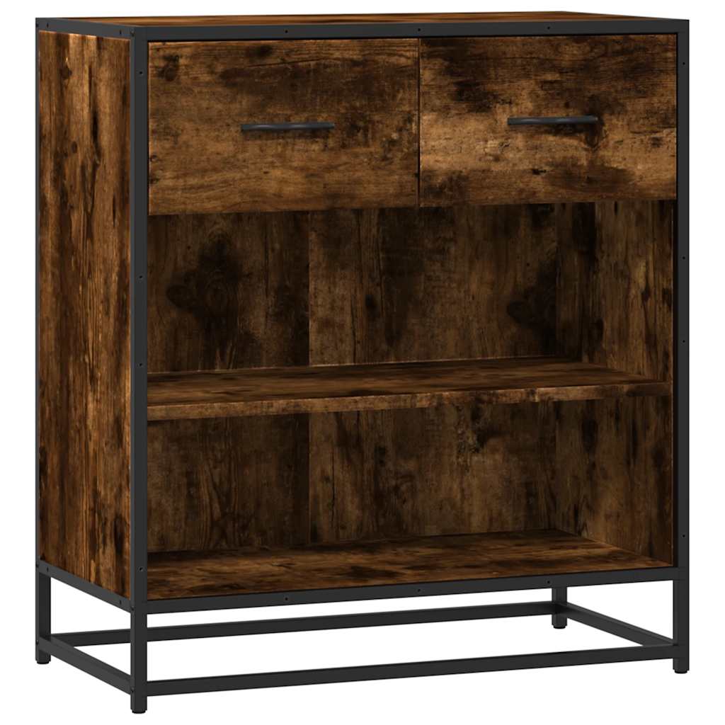 vidaXL Bufetă Stejar afumat 68x35x76 cm Lemn prelucrat vidaXL Bufetă Stejar afumat 68x35x76 cm Lemn prelucrat