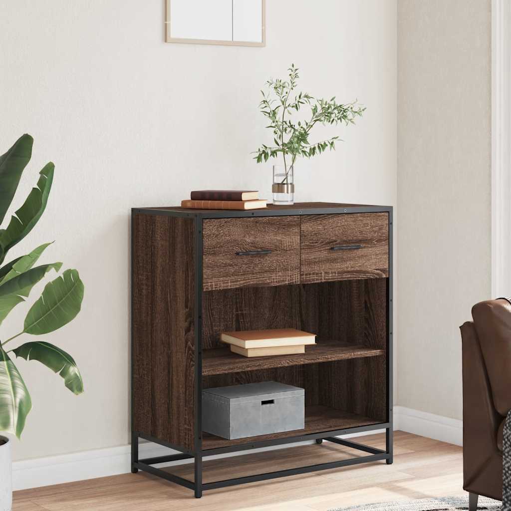 vidaXL Bufetă Stejar maro 68x35x76 cm Lemn prelucrat vidaXL Bufetă Stejar maro 68x35x76 cm Lemn prelucrat