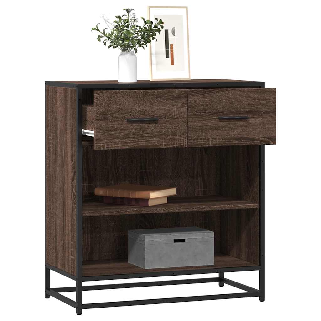 vidaXL Bufetă Stejar maro 68x35x76 cm Lemn prelucrat vidaXL Bufetă Stejar maro 68x35x76 cm Lemn prelucrat