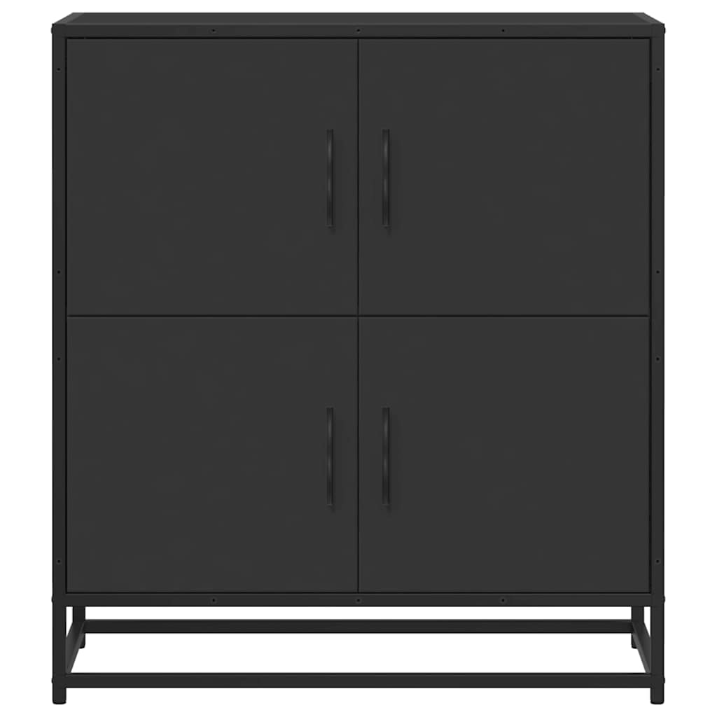 vidaXL Bufetă neagră 68x35x76 cm lemn prelucrat