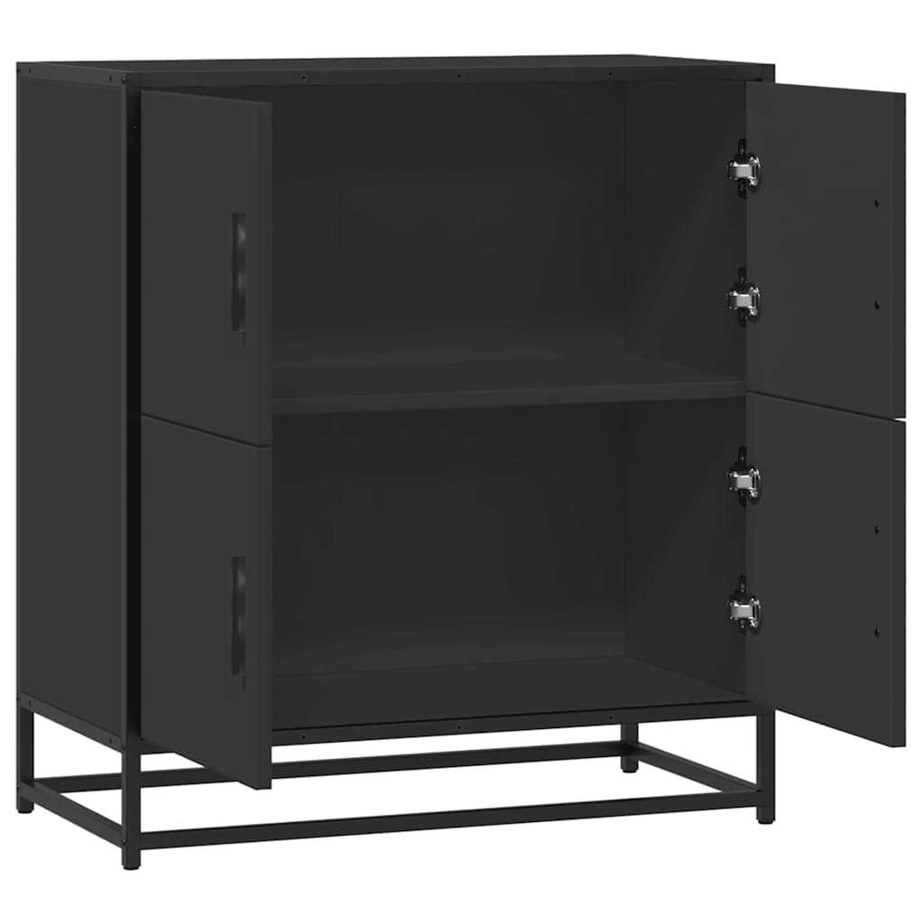 vidaXL Bufetă neagră 68x35x76 cm lemn prelucrat