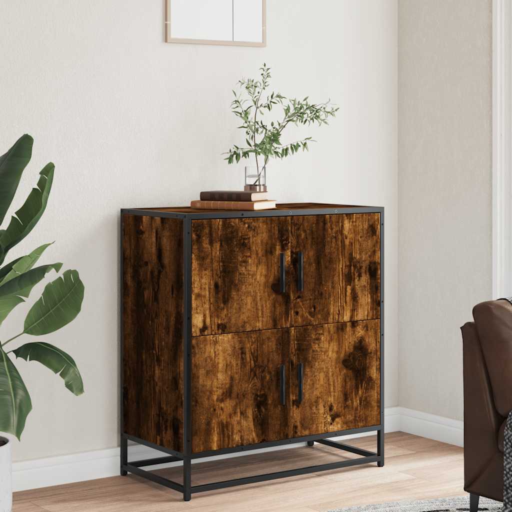 vidaXL Bufetă Stejar afumat 68x35x76 cm Lemn prelucrat