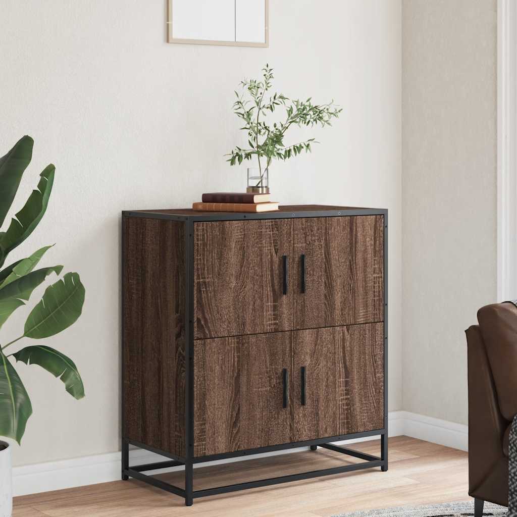 vidaXL Bufetă Stejar maro 68x35x76 cm Lemn prelucrat vidaXL Bufetă Stejar maro 68x35x76 cm Lemn prelucrat