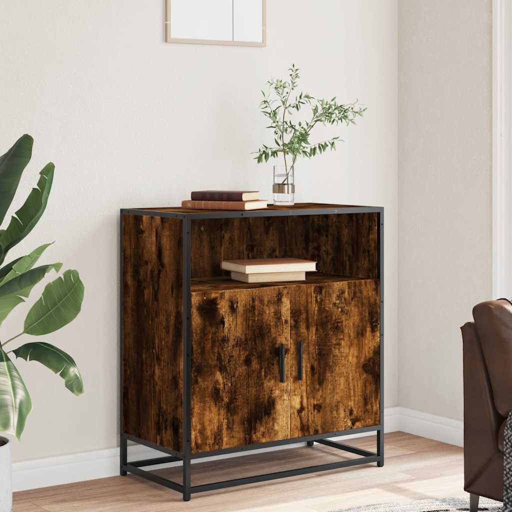 vidaXL Bufetă Stejar afumat 68x35x76 cm Lemn prelucrat