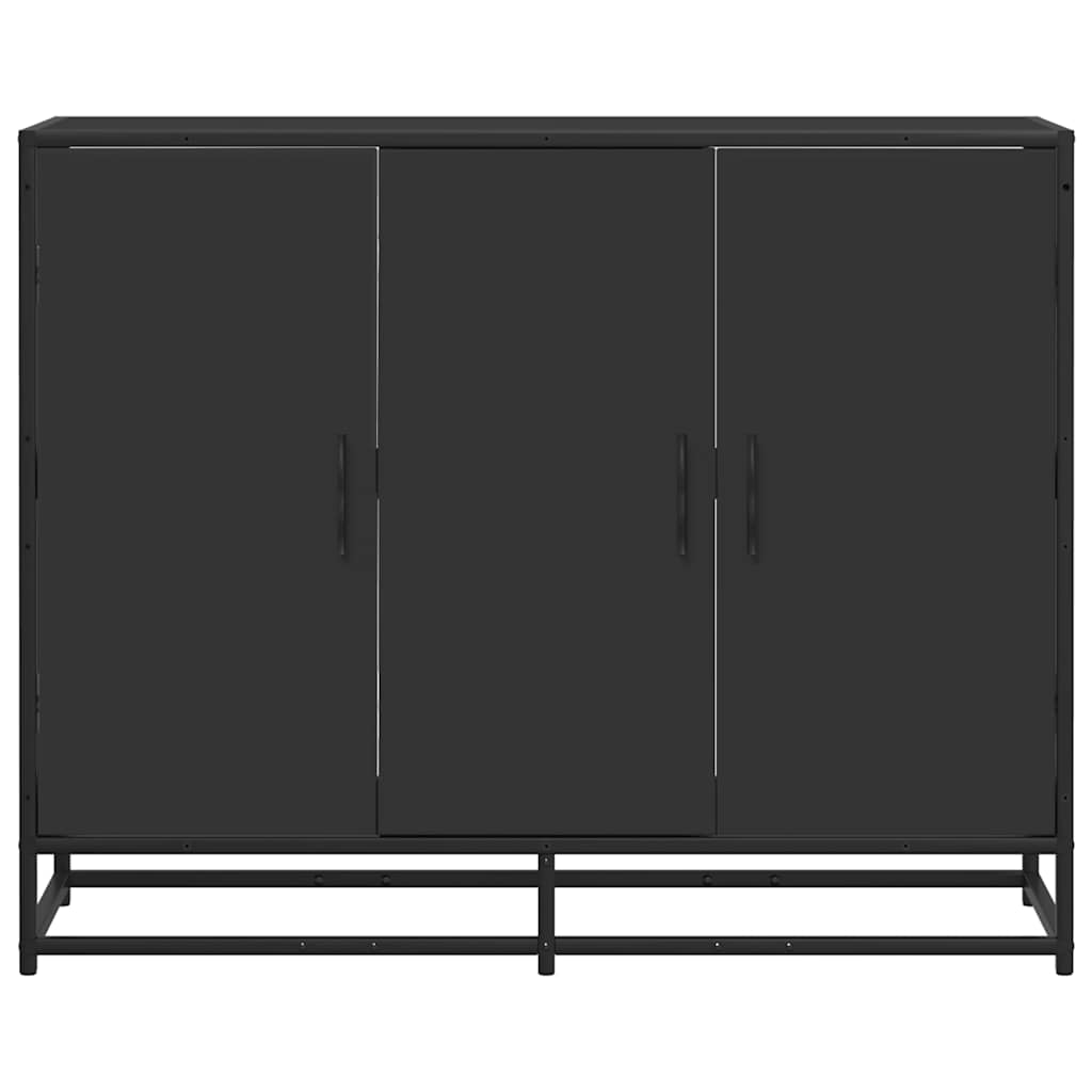 vidaXL Servantă, negru, 94x35x76 cm, lemn prelucrat