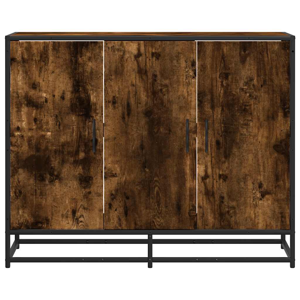 vidaXL Dulap, stejar fumuriu, 94x35x76 cm, lemn prelucrat