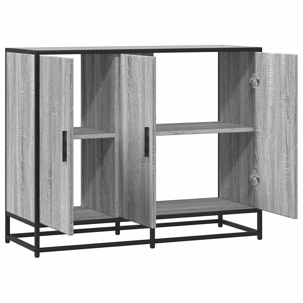vidaXL Dulap, gri sonoma, 94x35x76 cm, lemn prelucrat vidaXL Dulap, gri sonoma, 94x35x76 cm, lemn prelucrat
