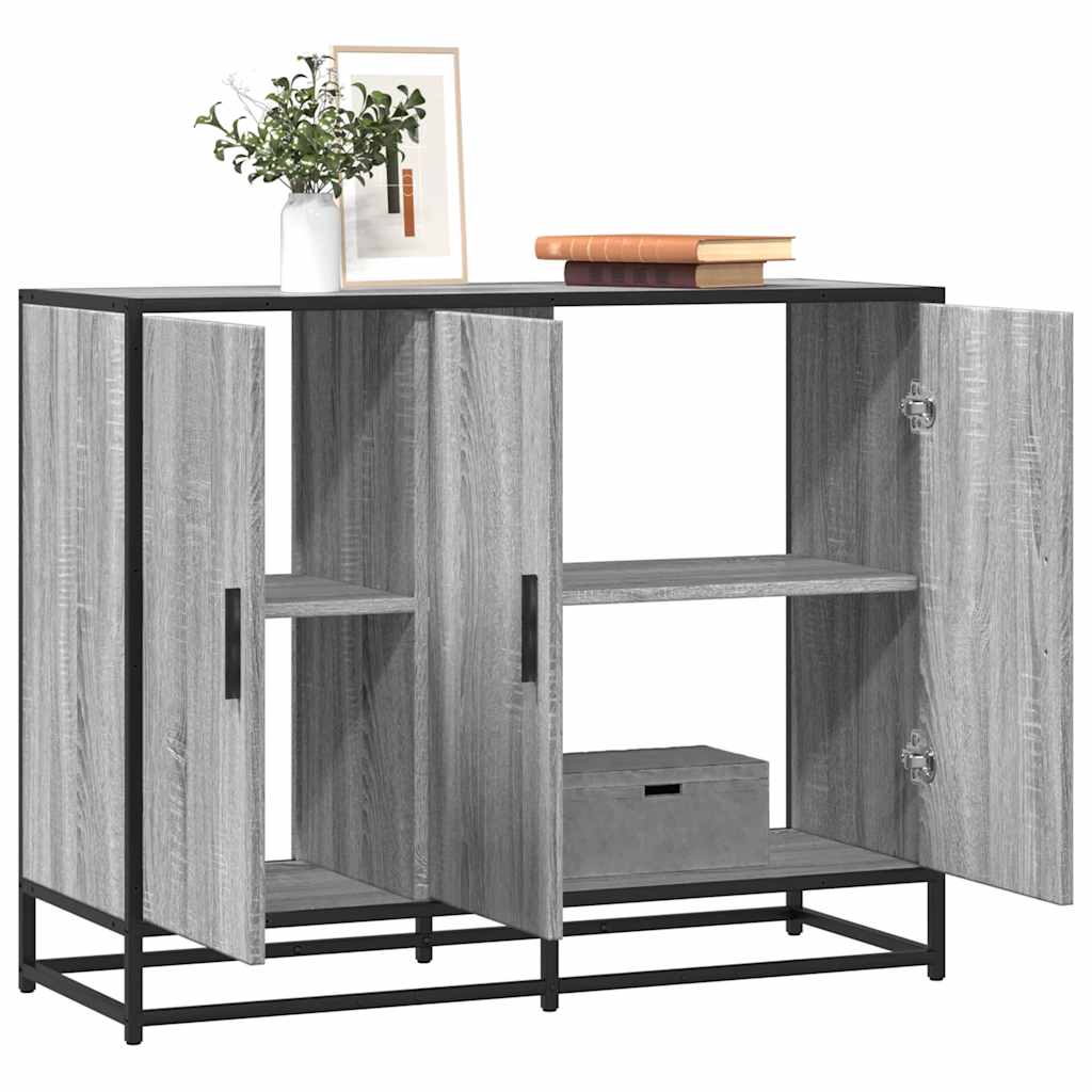 vidaXL Dulap, gri sonoma, 94x35x76 cm, lemn prelucrat vidaXL Dulap, gri sonoma, 94x35x76 cm, lemn prelucrat