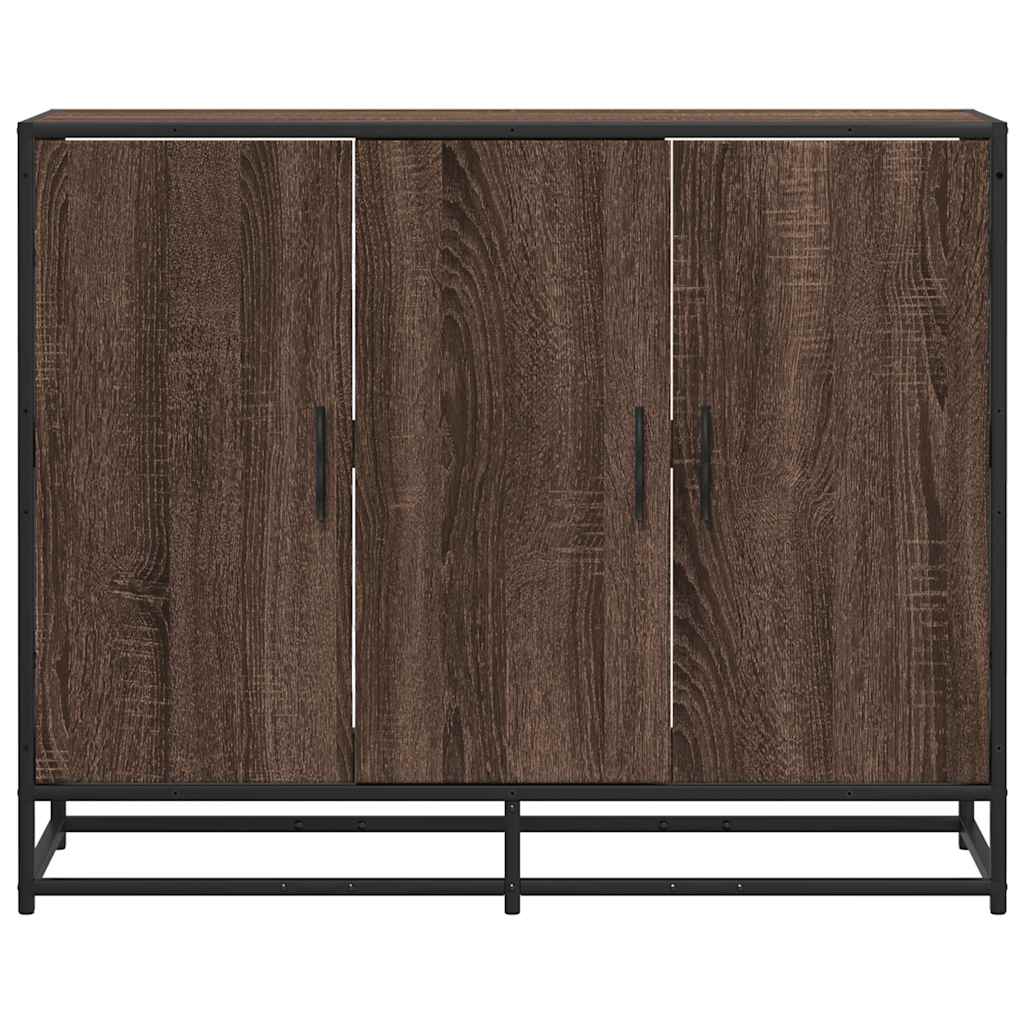 vidaXL Servantă, stejar maro, 94x35x76 cm, lemn compozit